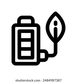 battery icon. vector line icon for your website, mobile, presentation, and logo design.