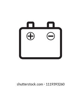 Battery icon, vector logo design