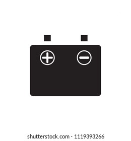 Battery icon, vector logo design