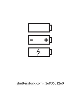 Battery icon, vector logo design