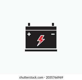 Plantilla de diseño del logotipo del vector de icono de la batería