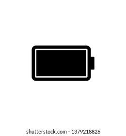 Battery icon vector. Battery logo illustration. Trendy flat design style.