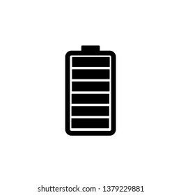 Battery icon vector. Battery logo illustration. Trendy flat design style.