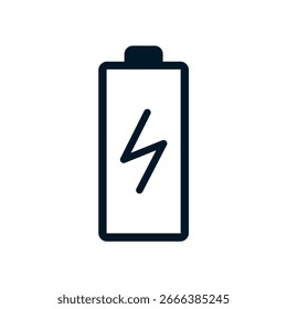 Battery icon, Vector logo sign, Illustration, shape, design, UX UI icon, editable eps