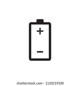 Battery icon vector logo template.