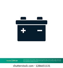 Battery Icon Vector Logo Template Illustration Design EPS 10.