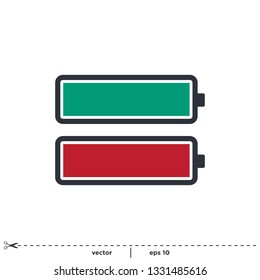 Battery Icon Vector Logo Template