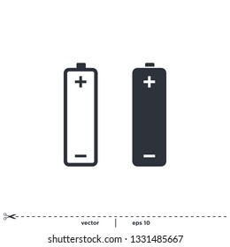 Battery Icon Vector Logo Template