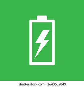 Ilustración del logotipo del vector de icono de batería