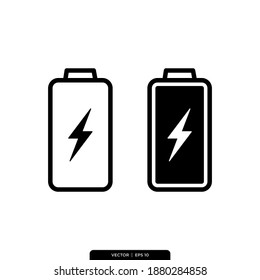battery icon vector logo template in trendy style