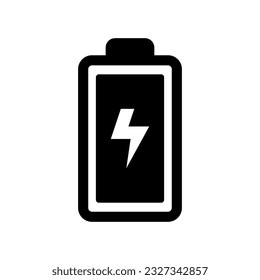 Vector de icono de batería en diseño de moda