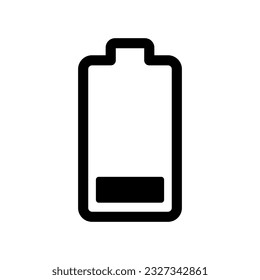 Battery icon vector on trendy design