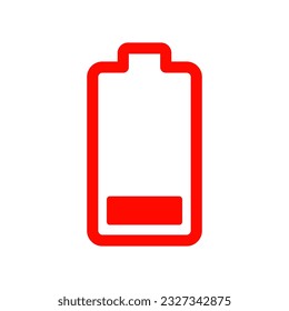 Battery icon vector on trendy design