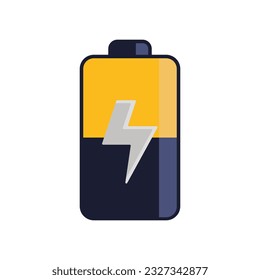 Battery icon vector on trendy design