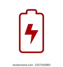Battery icon vector on trendy design