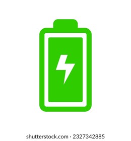 Battery icon vector on trendy design