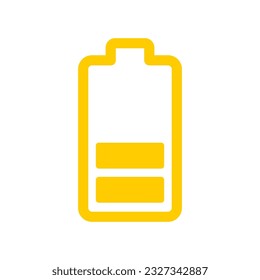Battery icon vector on trendy design
