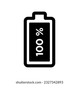 Battery icon vector on trendy design