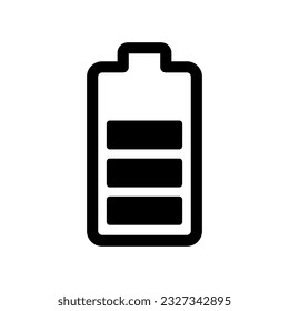 Vector de icono de batería en diseño de moda