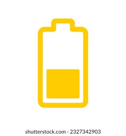 Battery icon vector on trendy design