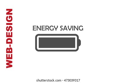 Battery Icon Vector, portfolio author web-design