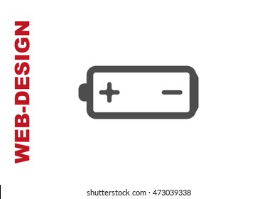 Battery Icon Vector, portfolio author web-design
