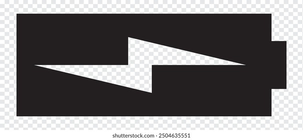 Battery icon vector set isolated on white background. Symbols of battery charge level, full and low. The degree of battery power flat vector illustration. EPS 10.