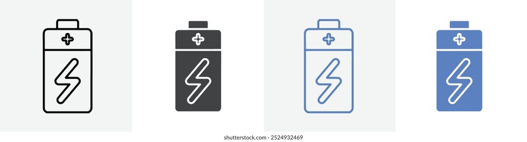 Conjunto de Vector de icono de batería para el Web