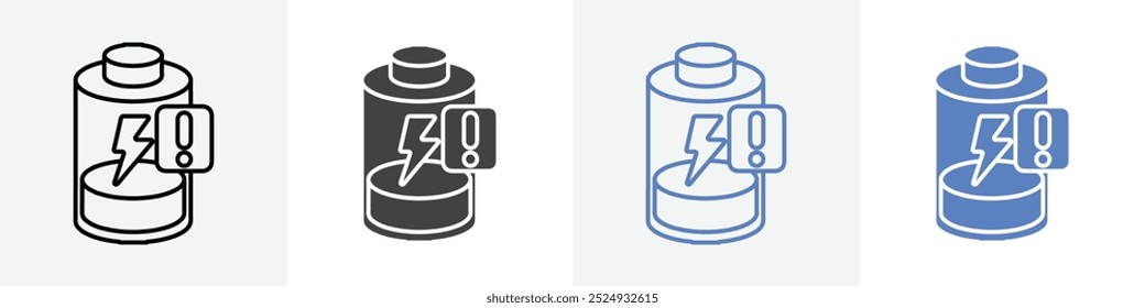 Conjunto de Vector de icono de batería para el Web