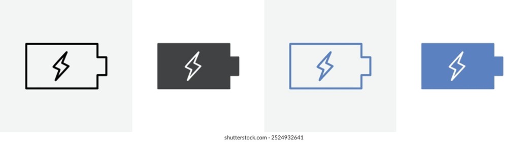Conjunto de Vector de icono de batería para el Web