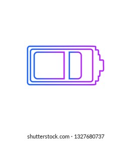 Battery icon vector - sign