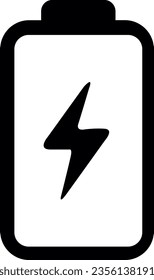 Signo vectorial de icono de la batería, imagen de carga de la batería