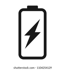 Battery icon. vector sign design