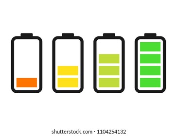 Batteriesymbol. Vektorzeichendesign