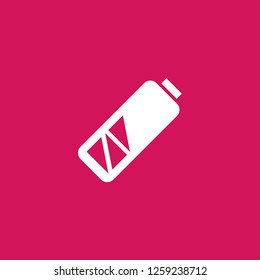 battery icon vector. battery sign on pink background. battery icon for web and app