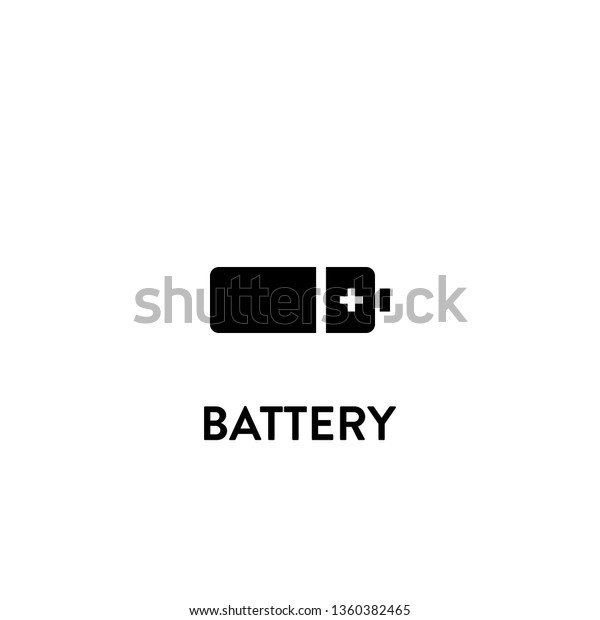 battery icon vector. battery sign on white\
background. battery icon for web and\
app