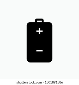 Battery Icon - Vector, Sign and Symbol for Design, Presentation, Website or Apps Elements.