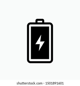 Battery Icon - Vector, Sign and Symbol for Design, Presentation, Website or Apps Elements.
