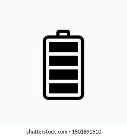 Battery Icon - Vector, Sign and Symbol for Design, Presentation, Website or Apps Elements.