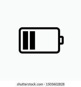 Battery Icon - Vector, Sign and Symbol for Design, Presentation, Website or Apps Elements.