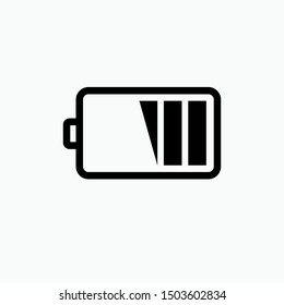 Battery Icon - Vector, Sign and Symbol for Design, Presentation, Website or Apps Elements.