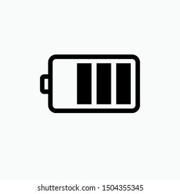 Battery Icon - Vector, Sign and Symbol for Design, Presentation, Website or Apps Elements.