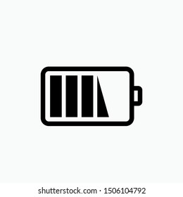 Battery Icon - Vector, Sign and Symbol for Design, Presentation, Website or Apps Elements.