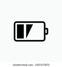 Battery Icon - Vector, Sign and Symbol for Design, Presentation, Website or Apps Elements.