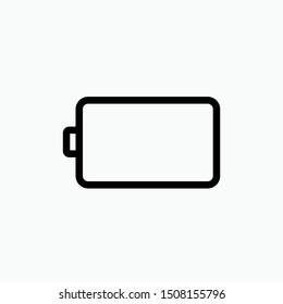 Battery Icon - Vector, Sign and Symbol for Design, Presentation, Website or Apps Elements.