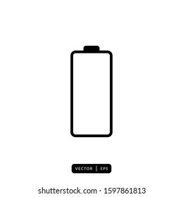 Battery Icon Vector - Sign or Symbol