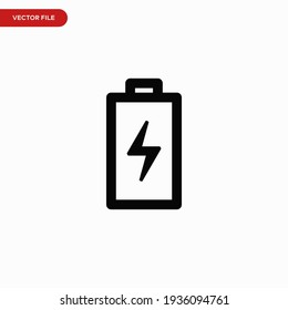 Battery Icon Vector. Simple Power Sign