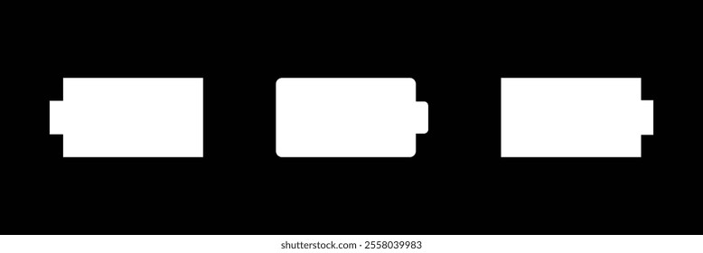 Battery icon vector. Simple power sign