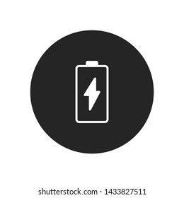 Battery icon vector. Simple battery sign in modern design style for web site and mobile app. EPS10