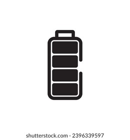 Battery icon vector. Battery status, charge symbol